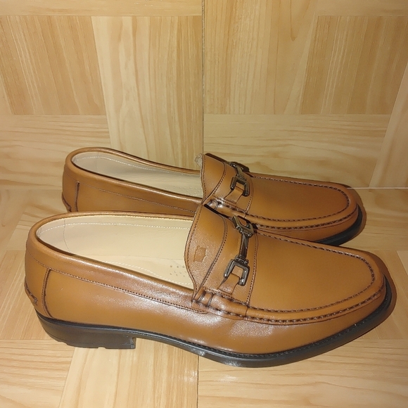Florsheim Moc Toe Men\'s Loafers Cognac Brown Size 44 = 10/10.5 main image 9